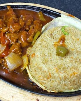 Chicken Manchurian with Chicken Fried Rice