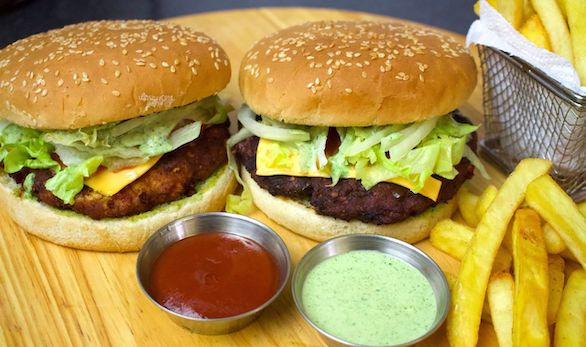 Chicken-Chapli-Kabab-Burger-pakistani